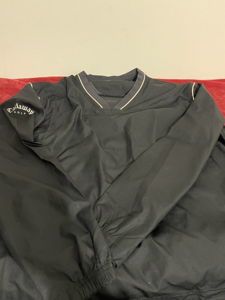 Callaway Golf Pullover Windbreaker Black Mens Size Small X Series