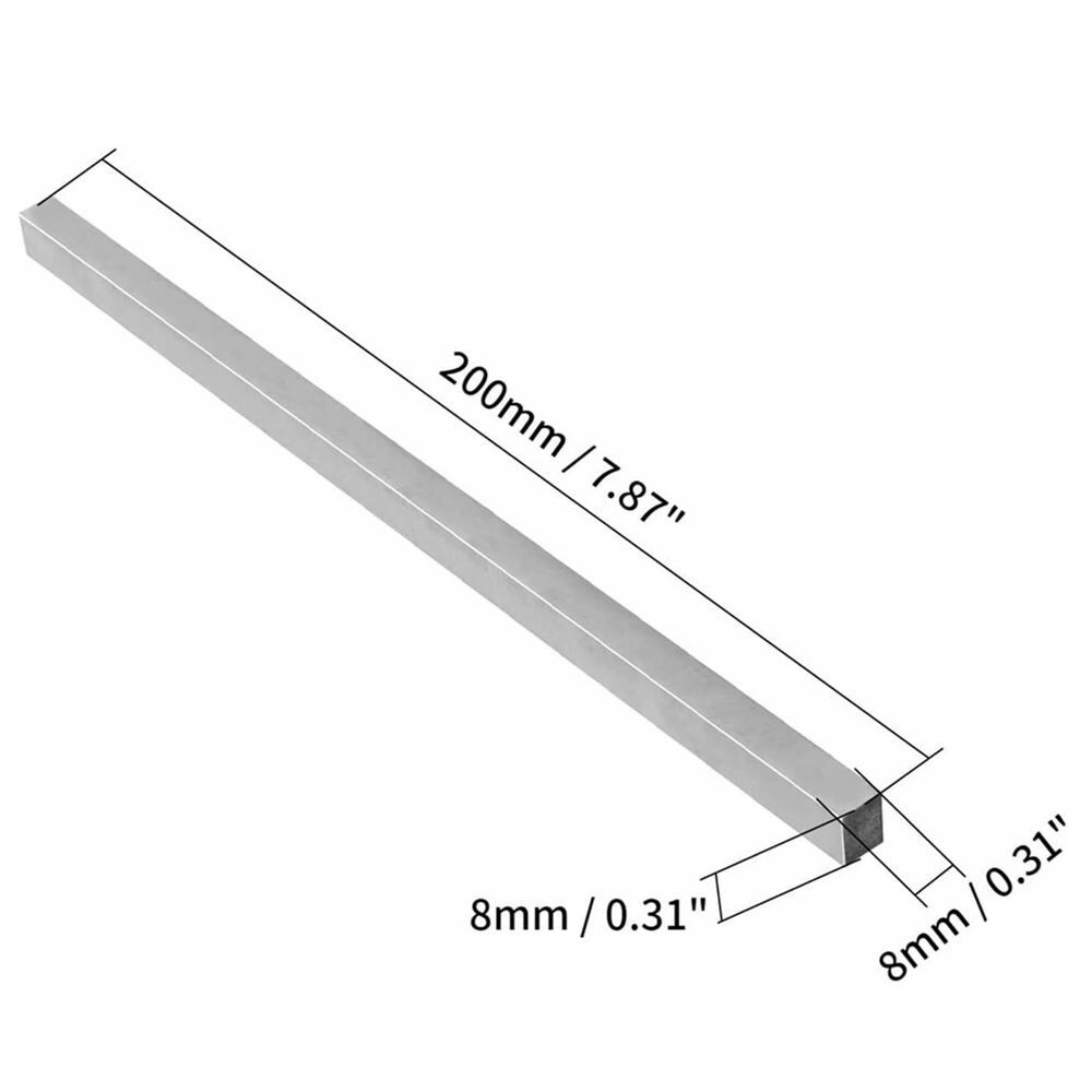 3x Lathe HSS Square Cutting Bits Bar Rectangular Lathe Fly Cutter Mill C496