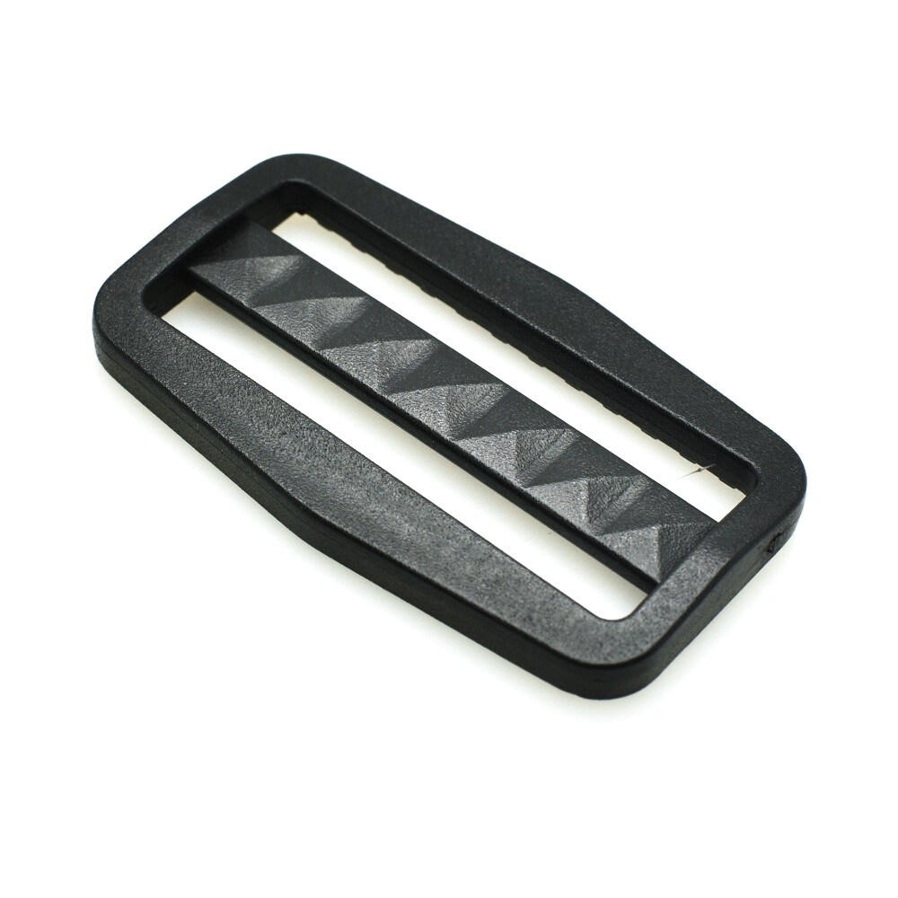 5pcs 2" Plastic Tri-Glide Slider Adjustable Buckle Black