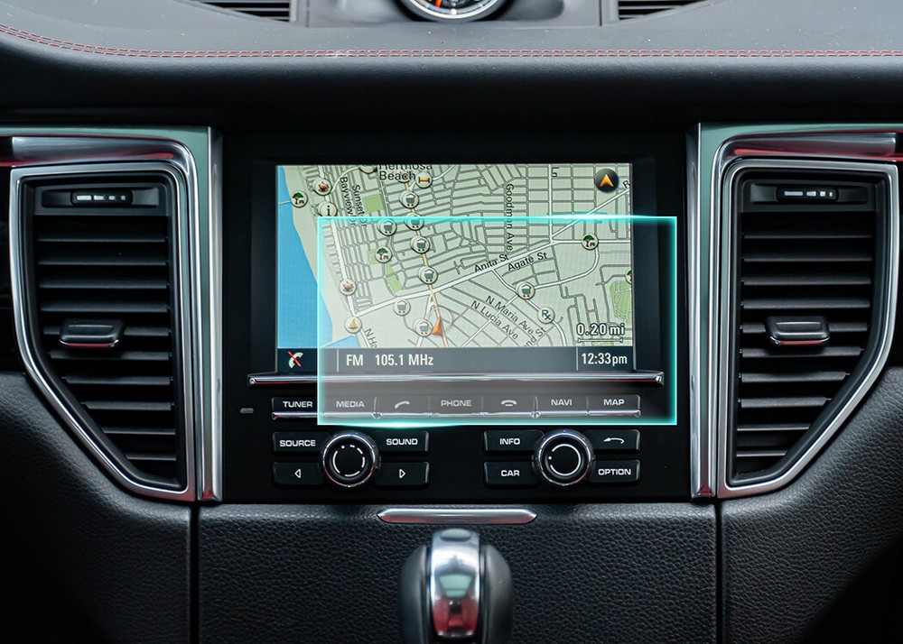 Crystal Clear Screen Protector for 2015 Porsche Macan Vehicle Navigation