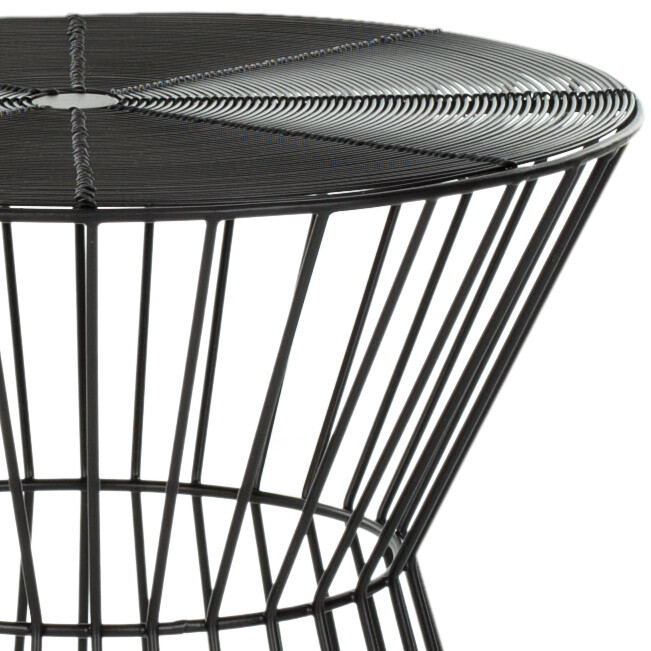 SAFAVIEH Adele Iron Wire Stool | Black |