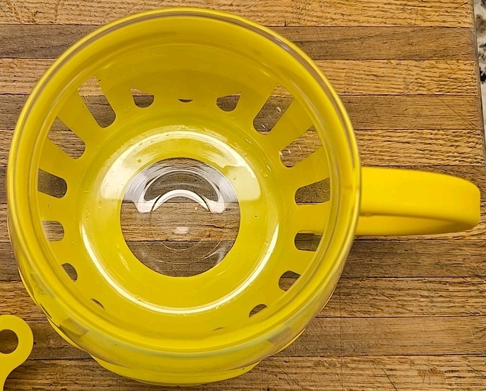 Ecolution Patented Micro-Pop Microwave Popcorn Popper Yellow 1 Qt Volume