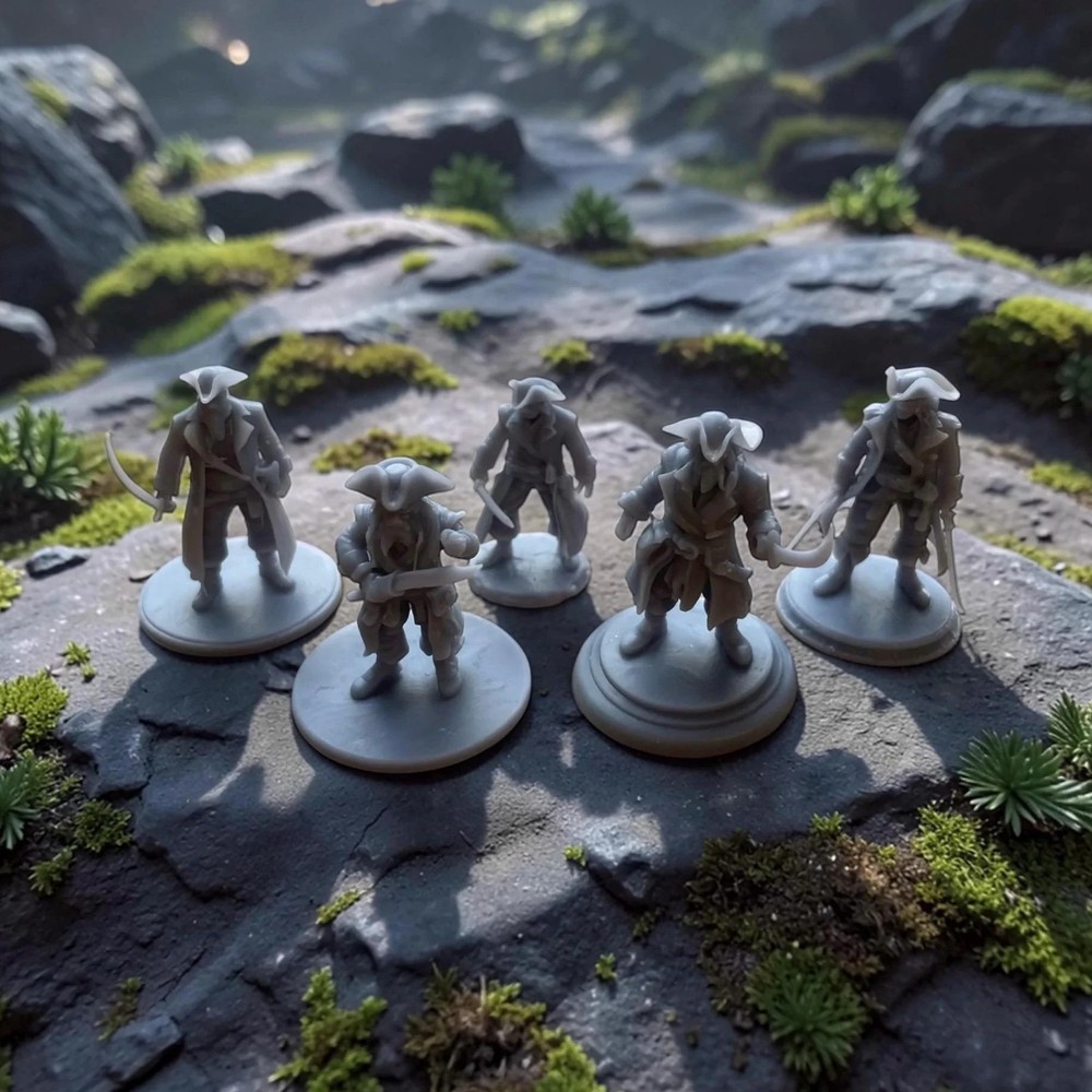 TTRPG Tabletop Pirate Humanoid Mini Minitures Roleplaying pathfinder