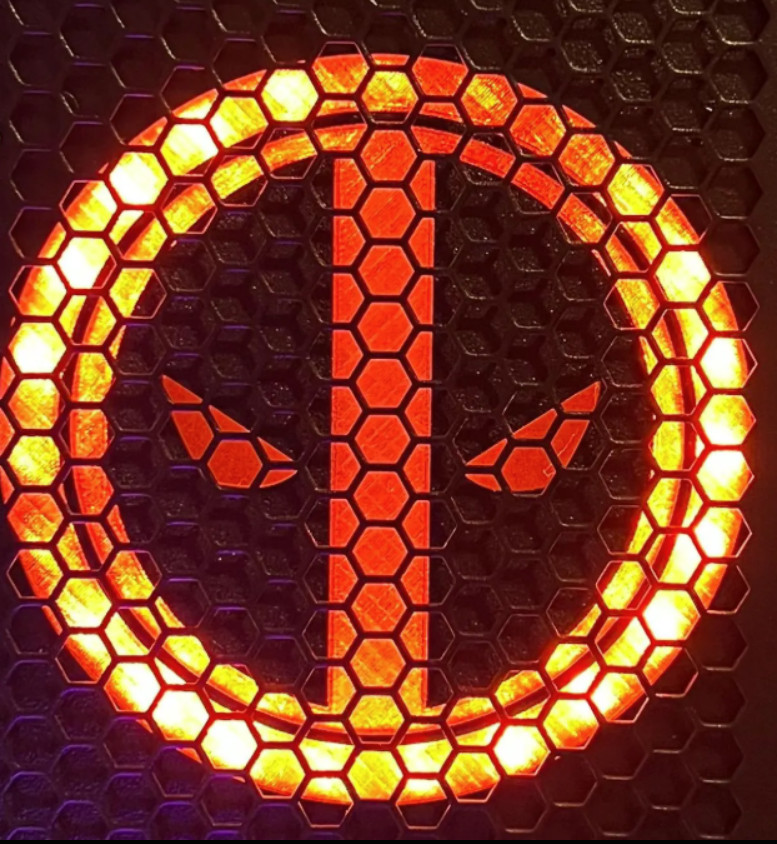 Stern Pinball Deadpool Interactive Speaker Light - Custom LED Diffuser Panels