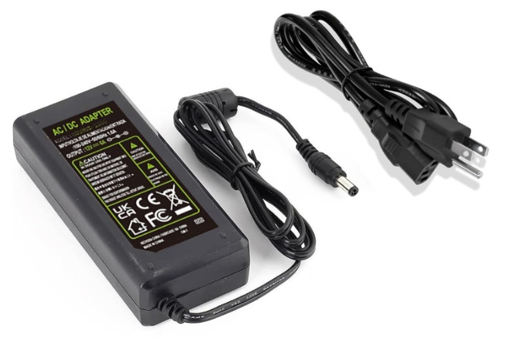 12V 6A DC Power Supply Adapter for Blackmagic Design HyperDeck Studio and more