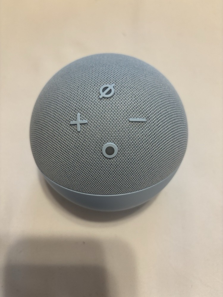 Blue Amazon Alexa Echo Dot LED Clock Smart Speaker