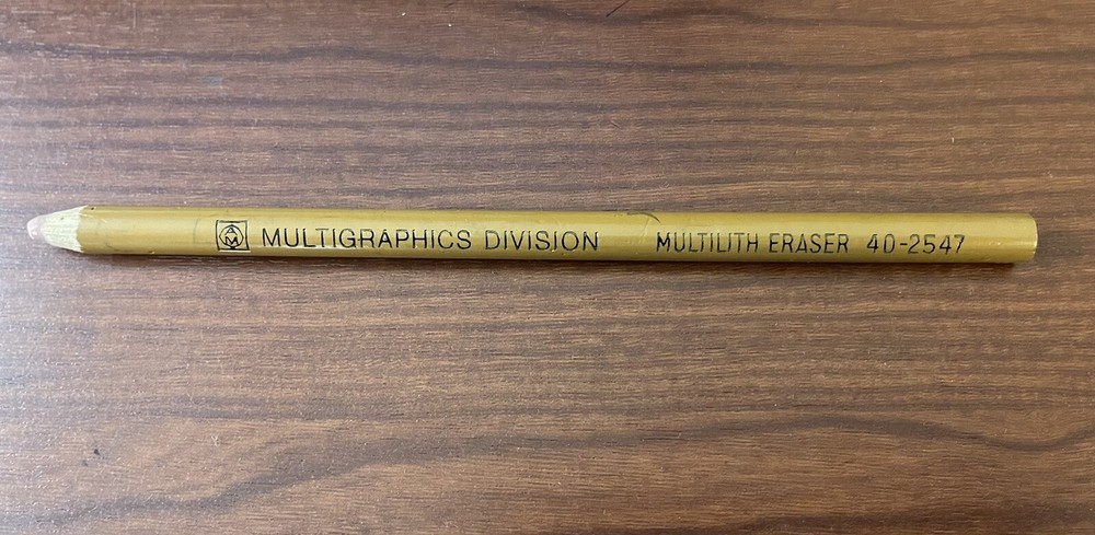 Multigraphics Division Multilith Eraser 40-2547