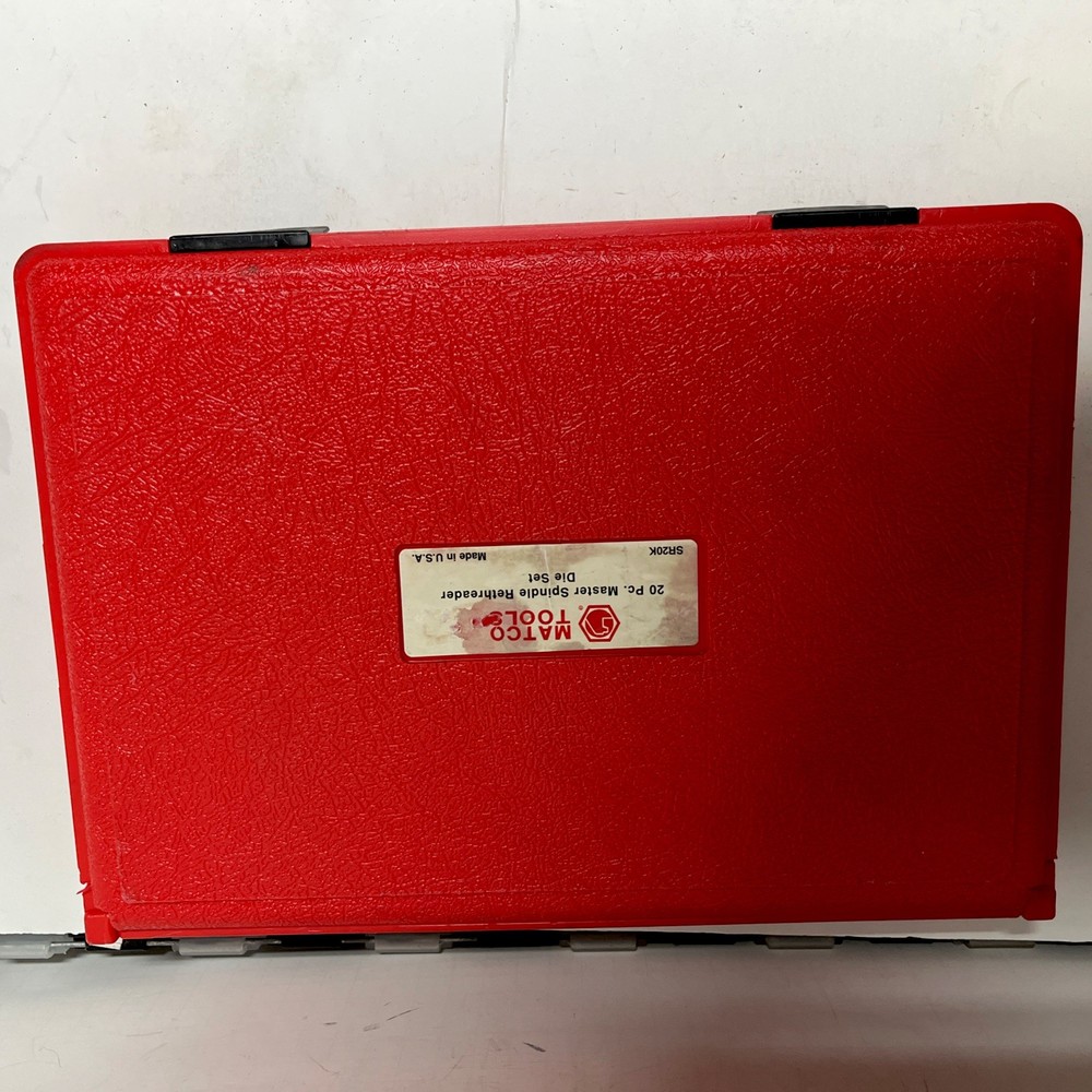 Matco Tools #SR20K "Master Spindle Rethreader Die Set" 20 Pieces