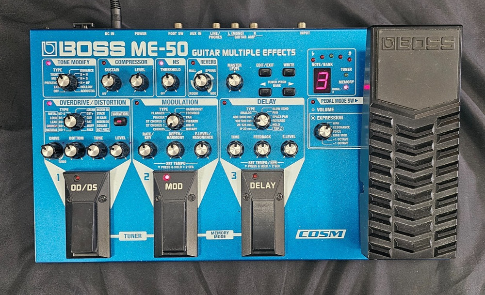 BOSS ME-50 Guitar Multiple Effects with Power Cord