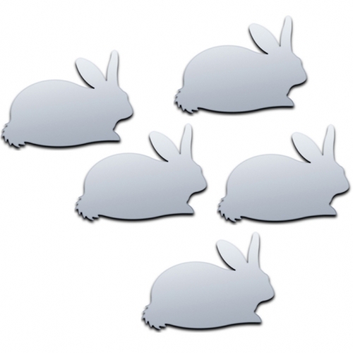 Rabbit Shaped Acrylic Mirrors (Several Sizes Available)