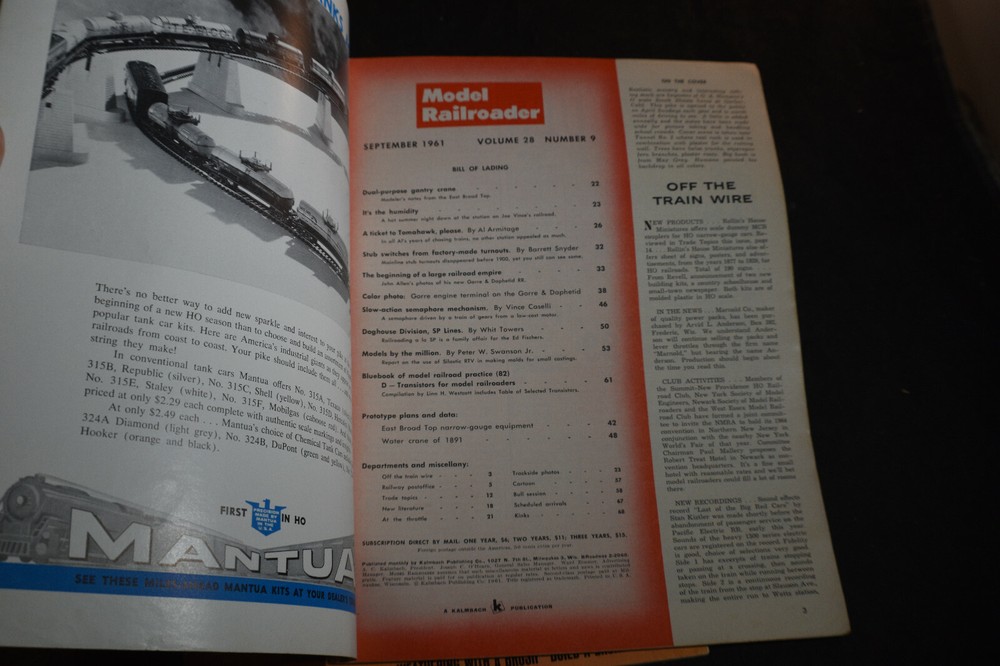 Two (1961/75) Model Railroader Magazines
