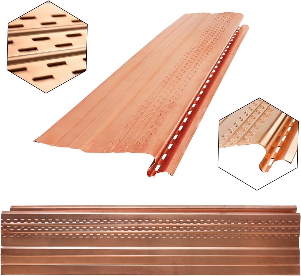 PRO Copper Gutter Guard Systems 5" Inch and 6" inch Adjustable Half Round Gutter