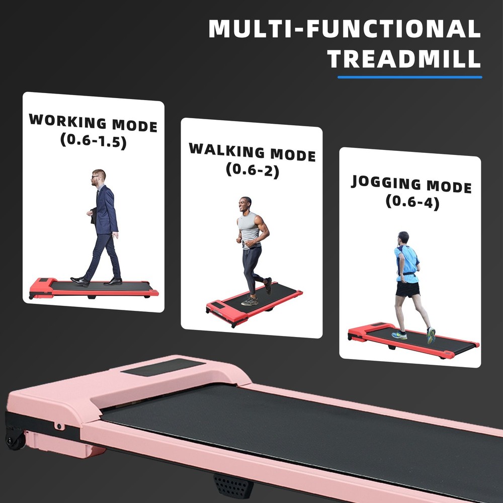 Walking Pad with Quiet 2.0 HP Brushless Motor, Countdown Modes, Spacious Running