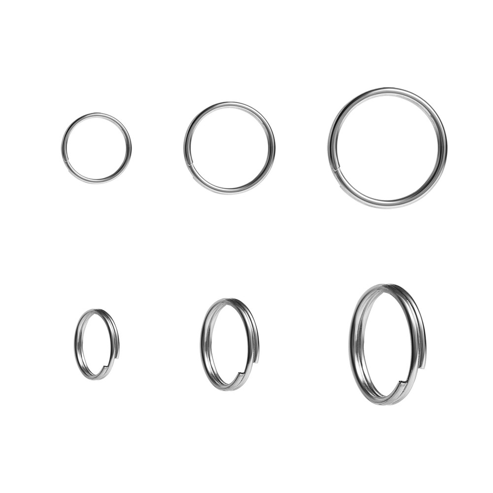 200pcs 12mm Mini Split Jump Ring with Double Loops 12mm, Silver