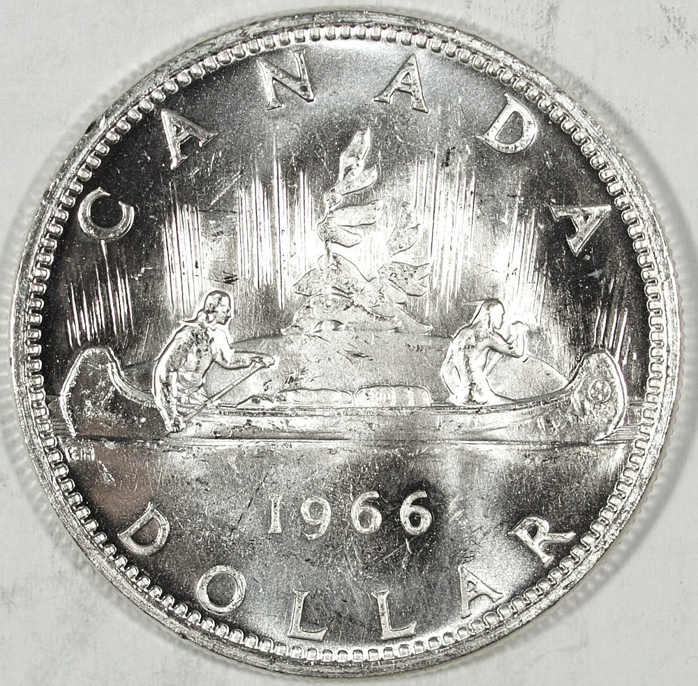 1966 Canada Silver Dollar ☆☆ UnCirculated ☆☆ Great For Sets 116