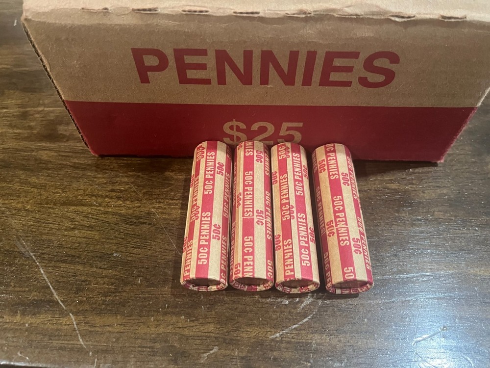 Penny rolls US Circulated "4 Rolls"