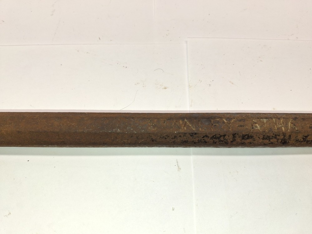 Antique Stanley Atha Timber Framing Chisel 17.5x2 Inch Woodworking Tool