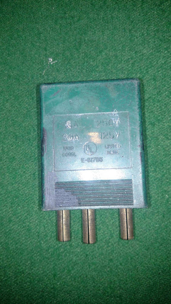 3 pin Stage Plug - Male - 20A