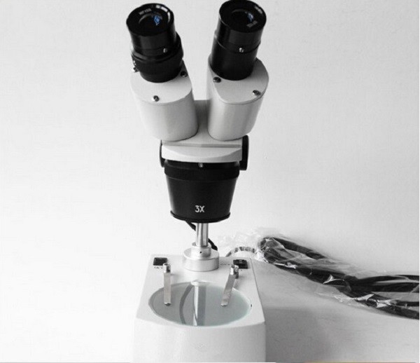 1X 3X Objective Binocular Stereo Microscope PCB Lab Inspection Wide Field