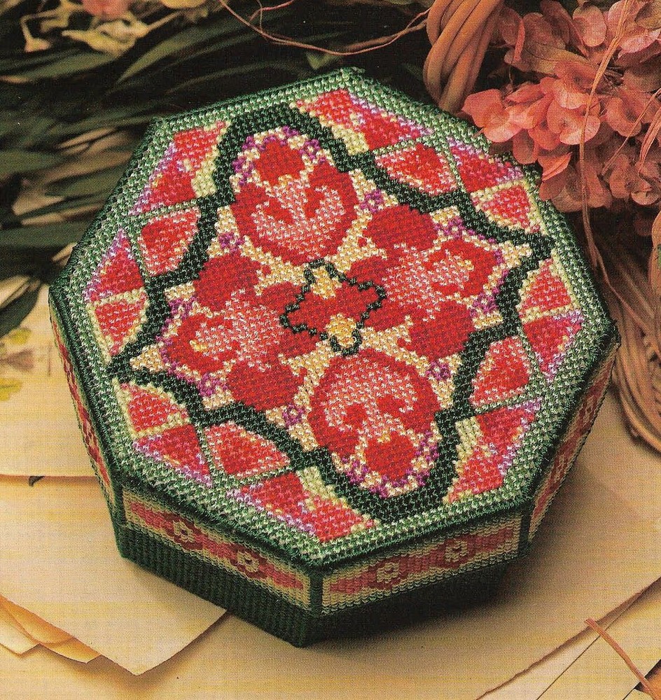 ZENANA BOX HOME DECOR PLASTIC CANVAS PATTERN INSTRUCTIONS