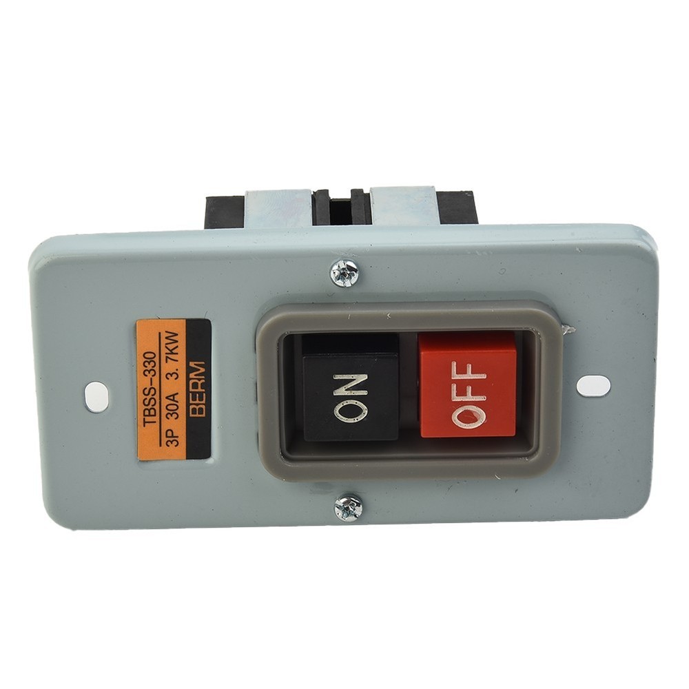 3P 3 Phase 30A 3.7KW Maintained On/Off Power Pushbutton Switch TBSP-330