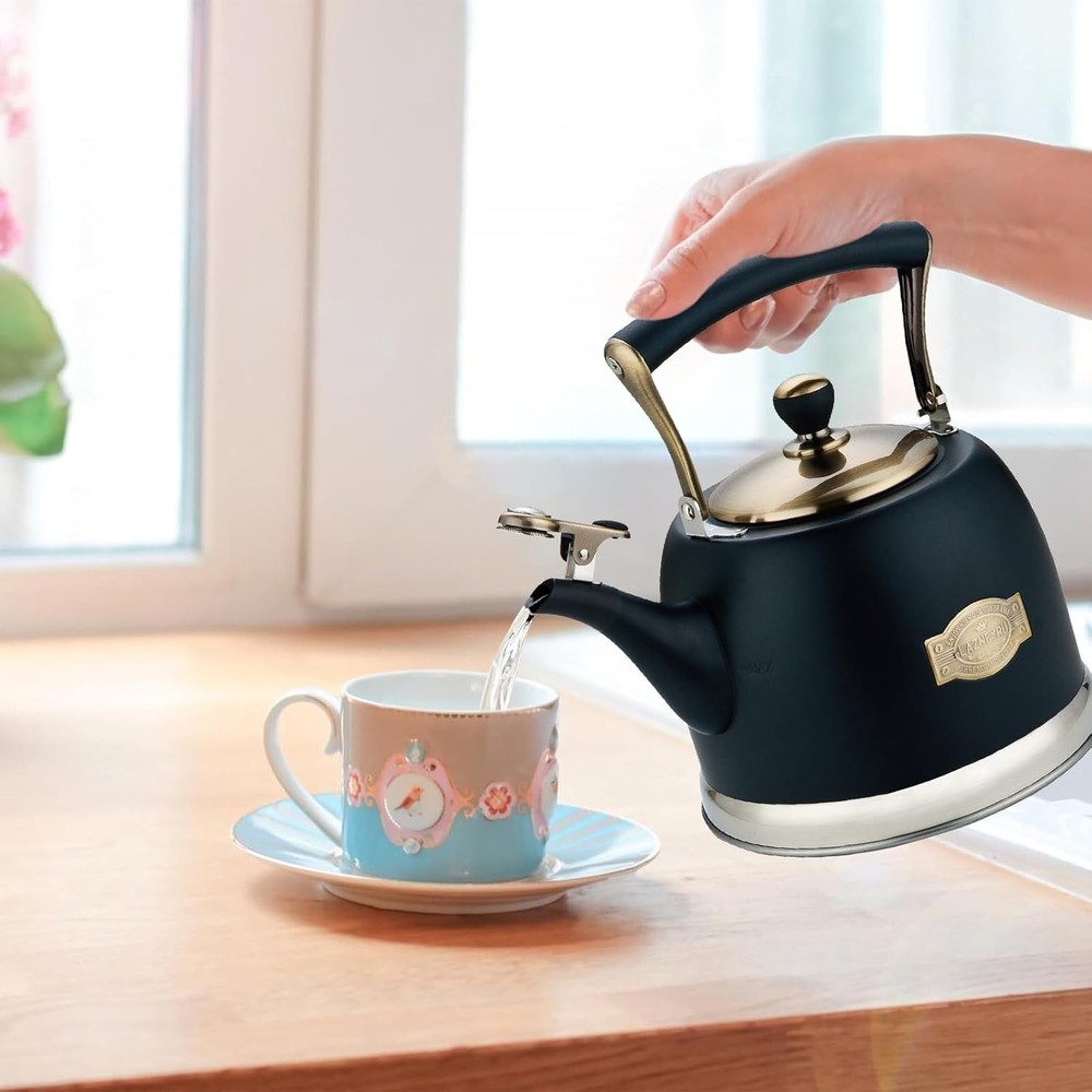 Teapot 3.0 Quart | Stove Top Tea Kettle with Ergonomic Handle
