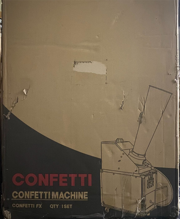 MOKA SFX DMX CO2 LARGE CONFETTI MACHINE WITH CASE