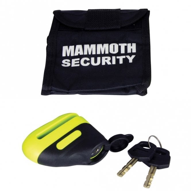 Mammoth (Security) Disc Lock - Blast 6mm Pin (Yellow)