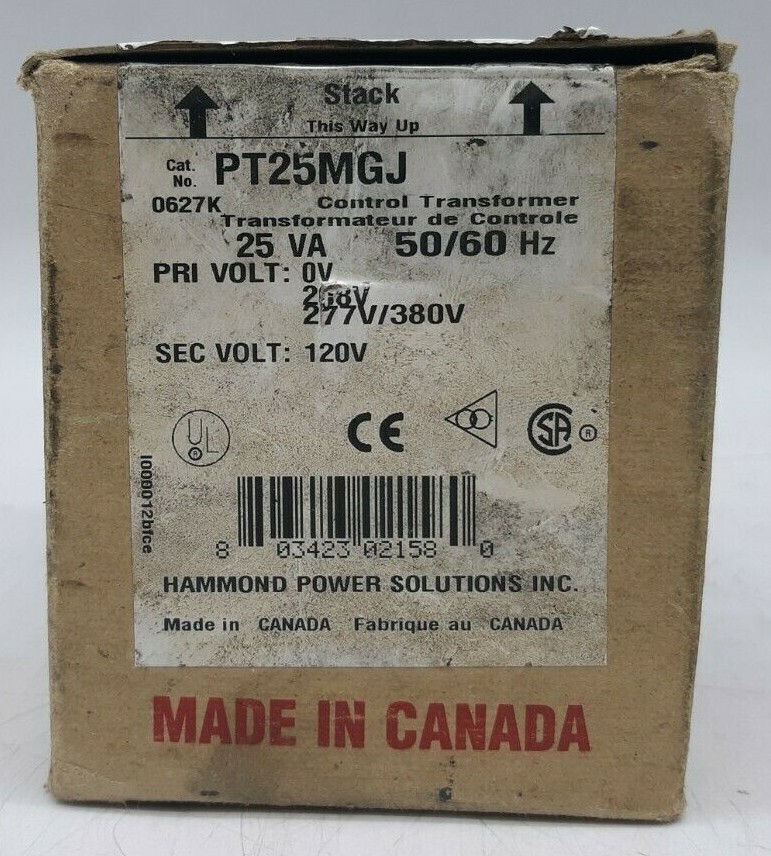 Hammond PT25MGJ Control Transformer