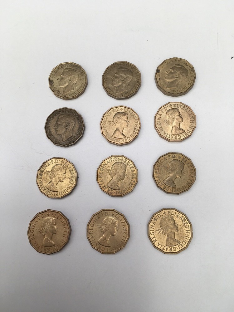 Brass 3d Coins, Various Dates