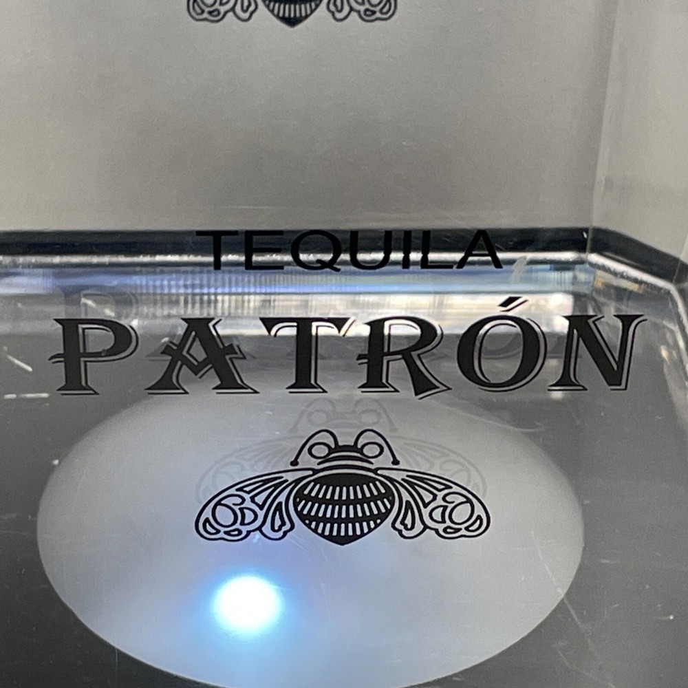 Patron Tequila Acrylic Light Up Chiller Bar Display