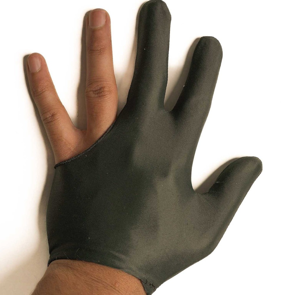 Black Pool Cue Glove (X3)