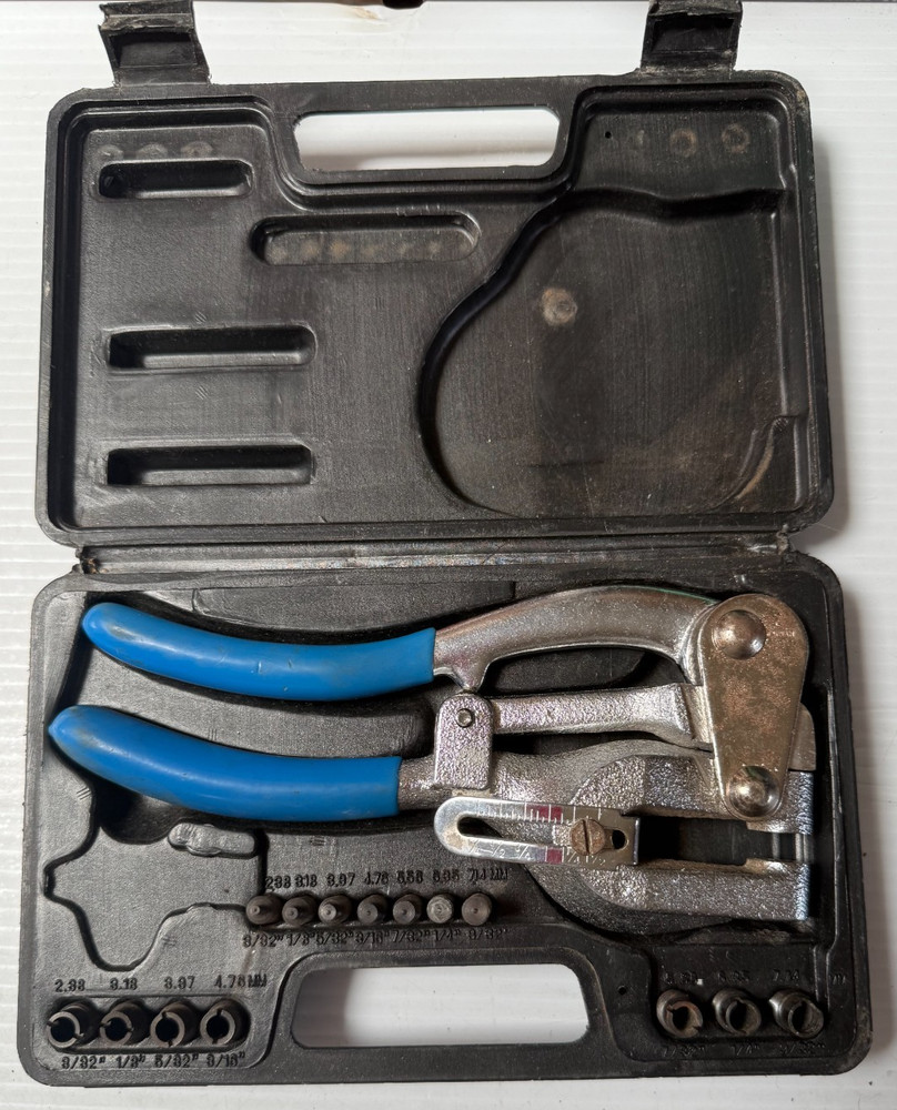 Vintage Hand Punch Set w/ Case