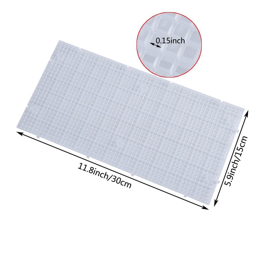 4 PCS Plastic Grid Divider Tray Egg Crate Louvre Aquarium Isolation Bracket