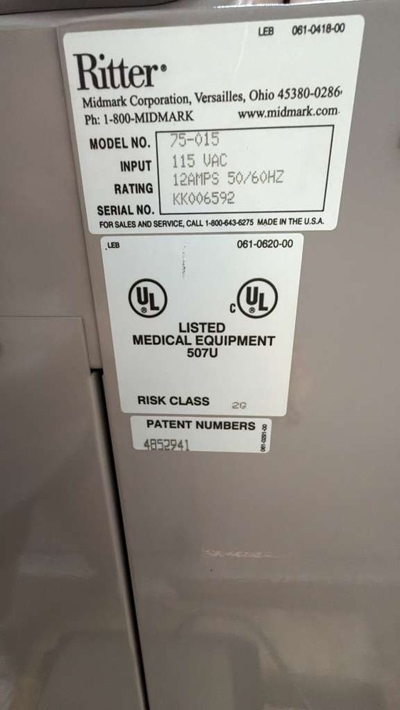 Midmark Ritter 75 Evolution Procedure Examination with Table Footswitch