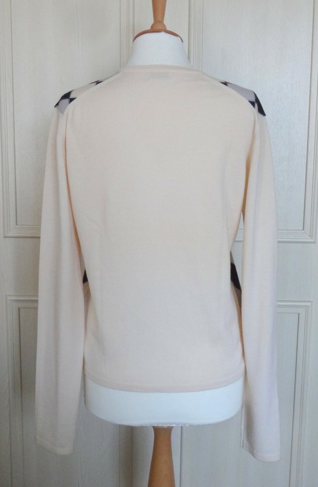 Pringle Intarsia Wool Top / Sweater - 14