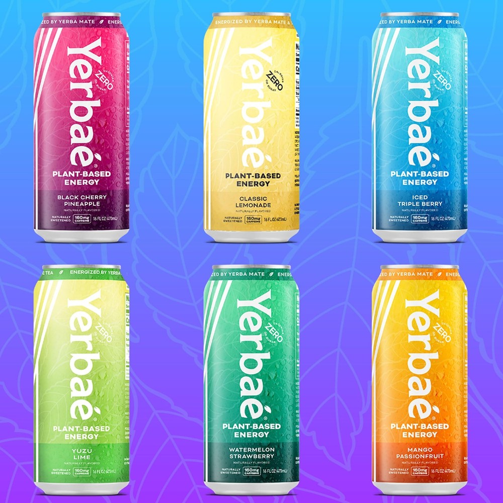 Assorted Flavors Official Variety Pack Plant-Based Energy Drinks. Yerbae has ...