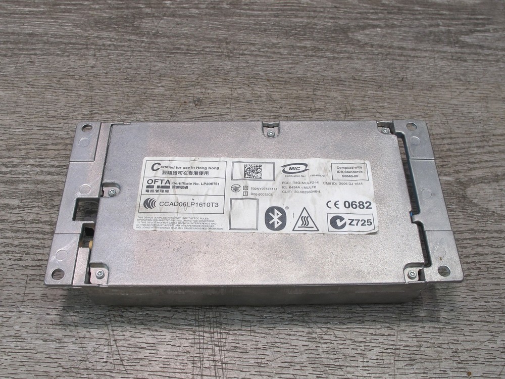 2008 BMW E82 E88 135I BLUETOOTH COMMUNICATION CONTROL MODULE 9187625 OEM