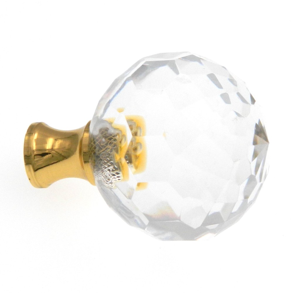 Amerock Traditional Classics Crystal 1 3/8" Round Cabinet Pull Knob BP732CS
