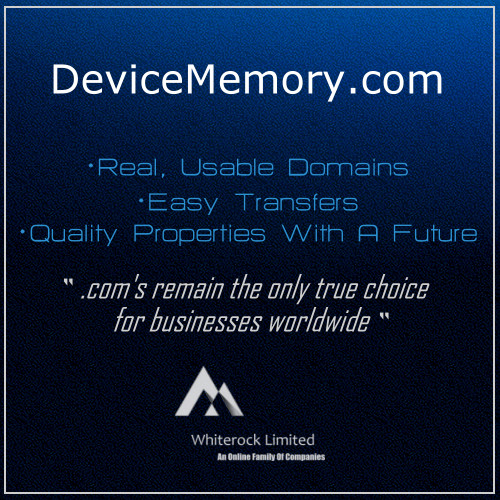 DeviceMemory.com * Domain Name Internet Property * Flash * USB Drives * SD Cards