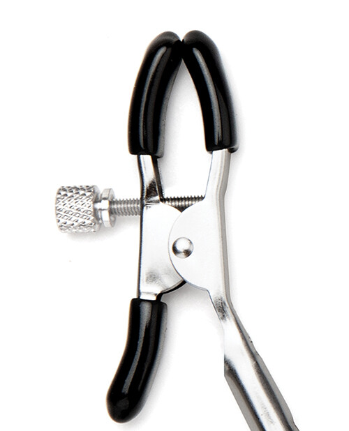 Lux Fetish Feather Nipple Clips Black
