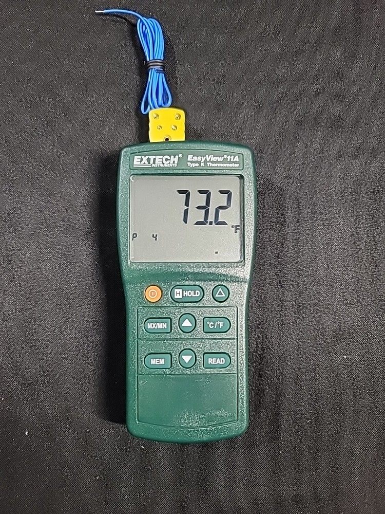 Used EXTECH EA11A Thermocouple Thermometer,1 Input,Type K. Tested