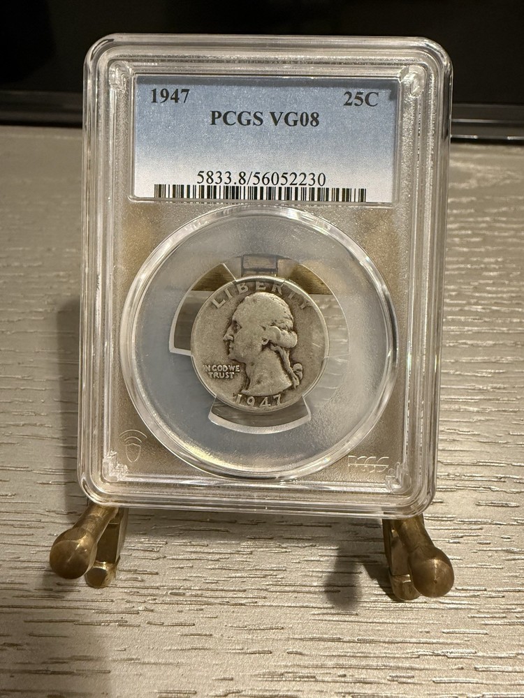 1947 Washington Quarter-PCGS VG08