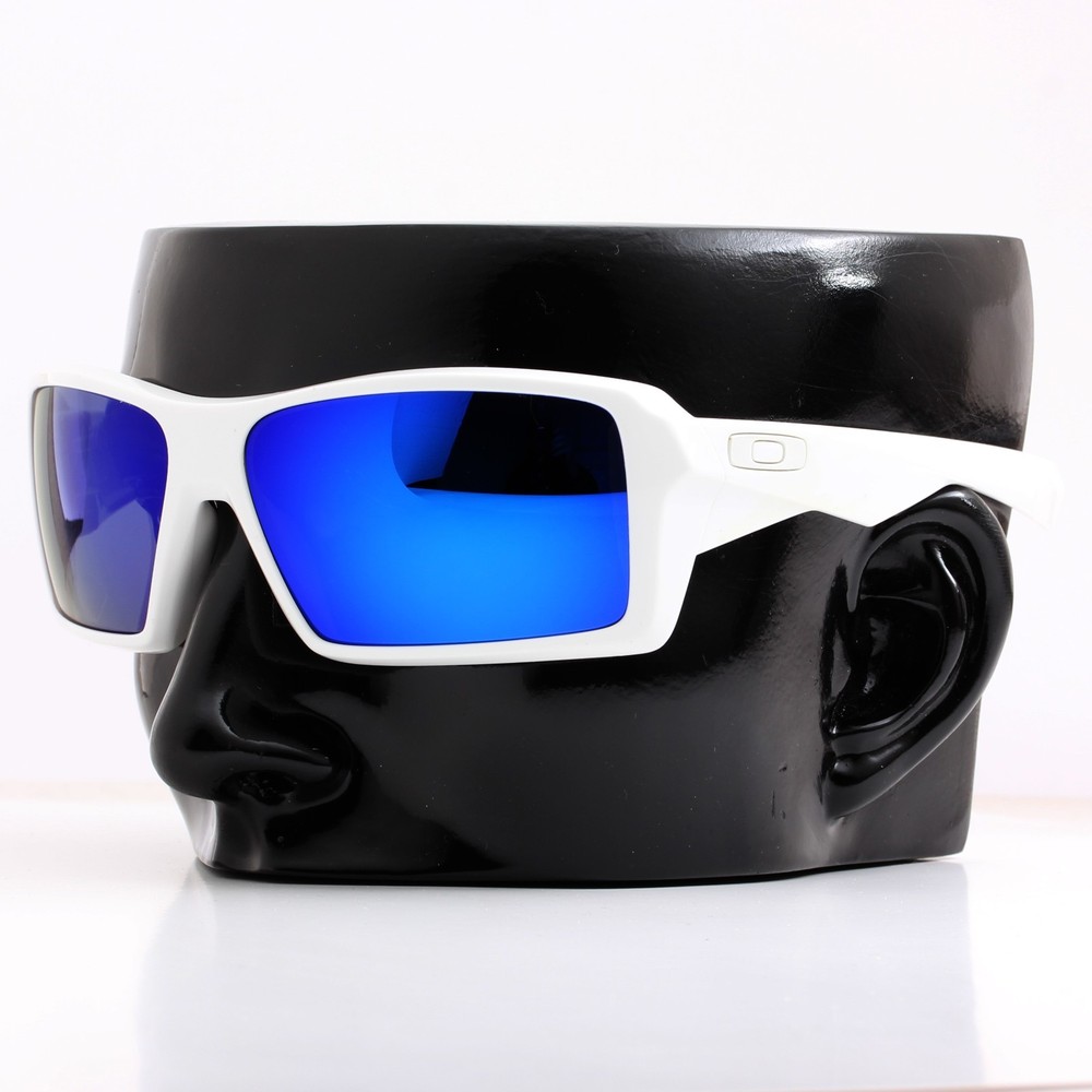Polarized IKON Iridium Replacement Lenses For Oakley Eyepatch 1 Deep Blue Mirror