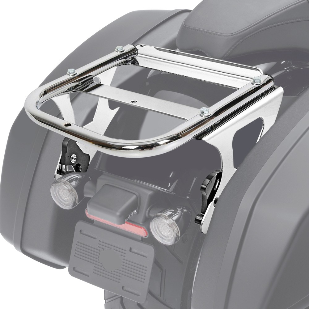 Quick Release Two-up Tour Pack Rack Mount + Docking Kit For Harley Touring 97-08