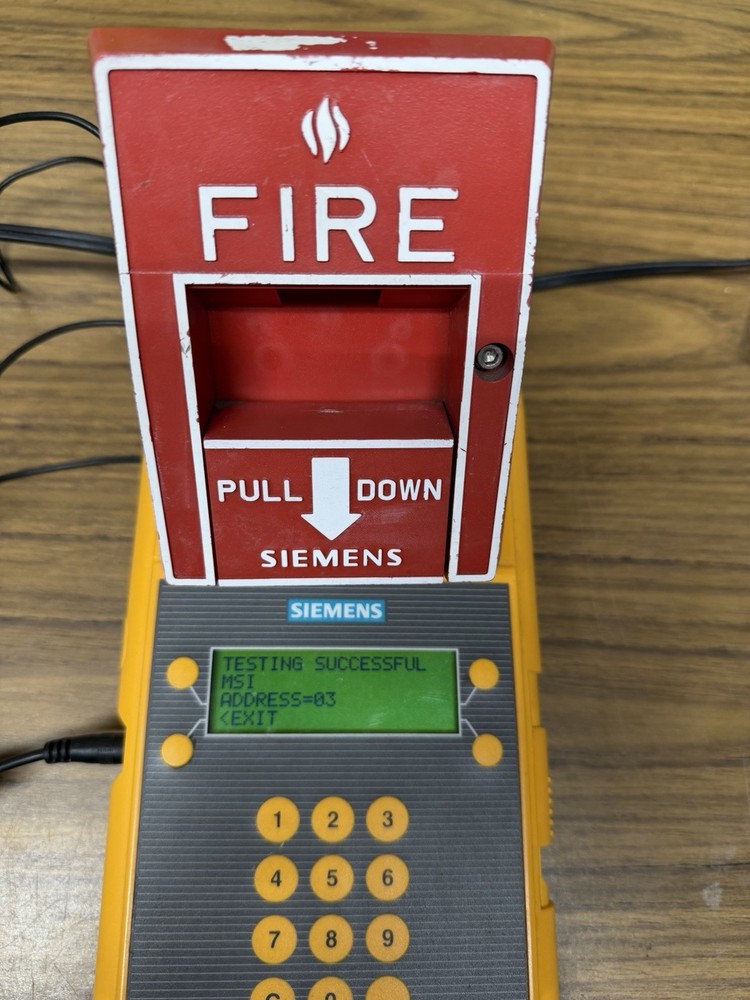 (1) Siemens MSI-10B Single Action Addressable Fire Alarm Pull Station DPU Tested
