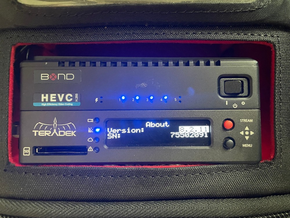Teradek Bond 759 and Nodes - HEVC/AVC Backpack + MPEG-TS - includes power supply