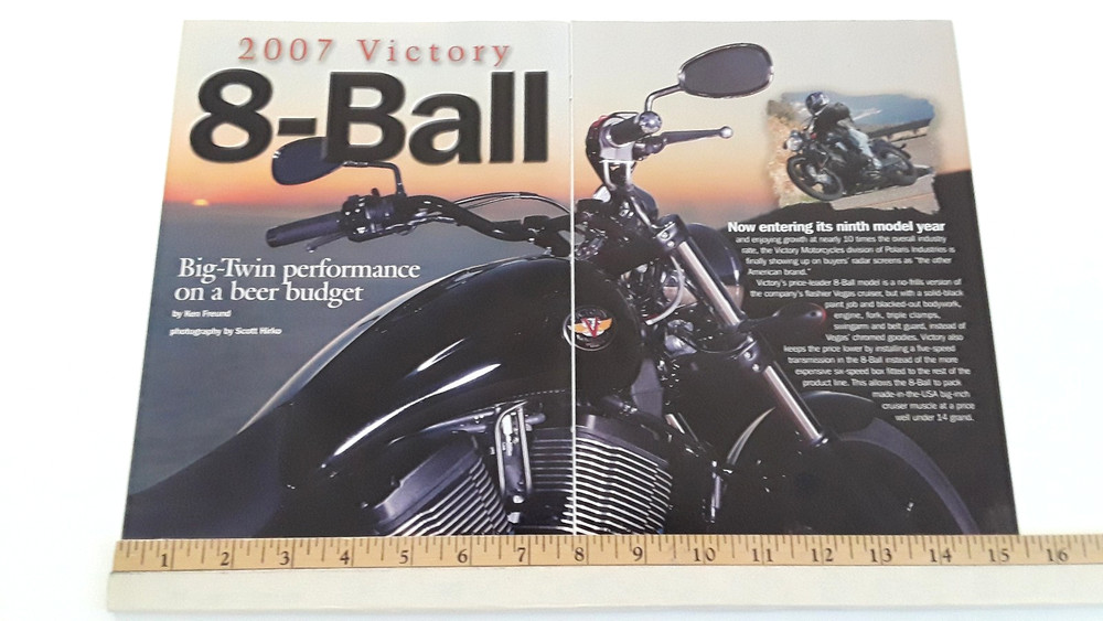 2007 VICTORY 8 BALL ORIGINAL 2007 ARTICLE
