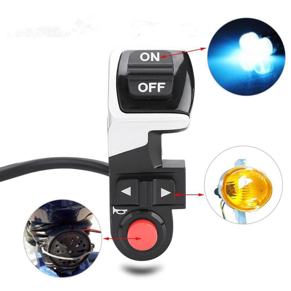 Rainproof E-Bicycle front light horn turning light Switch For Bicycle handlebar