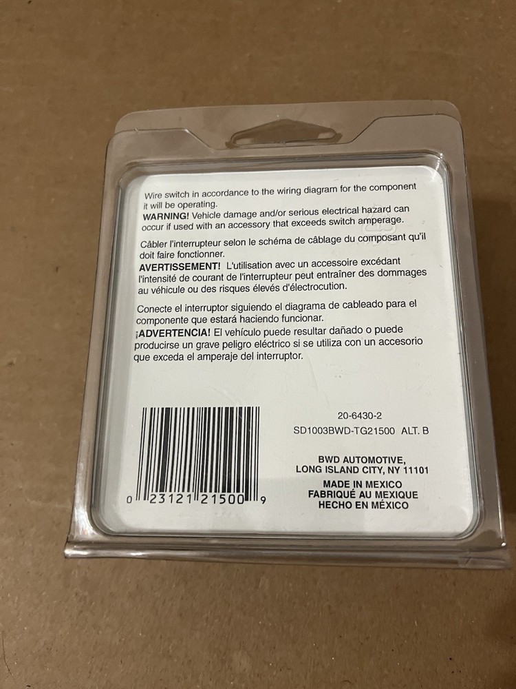 BWD TG21500 Heavy-Duty Toggle Switch